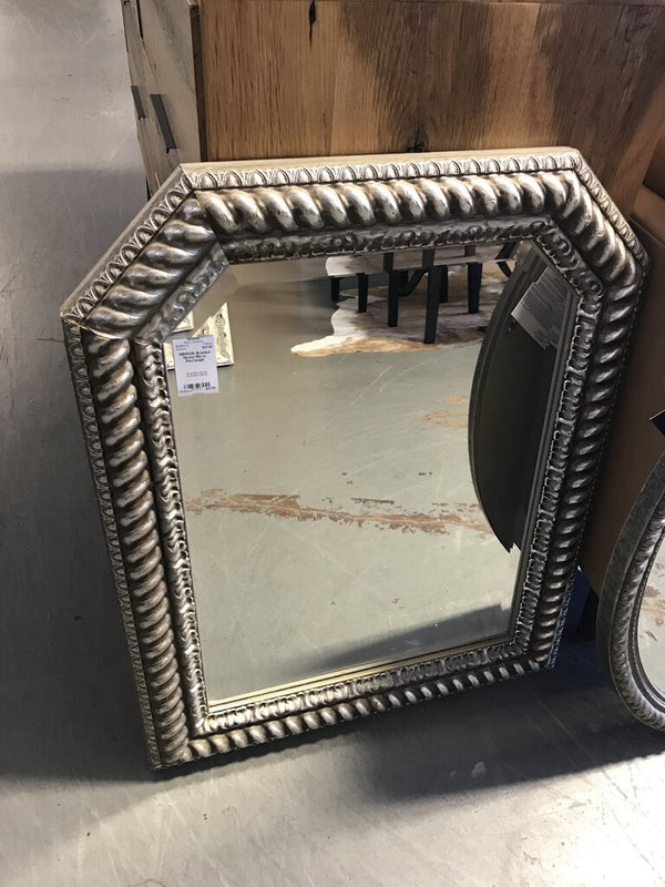 Braided Nickel Mirror Rectangle
