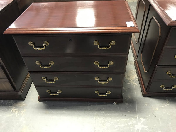 Cherry-Wood lateral File Cabinet