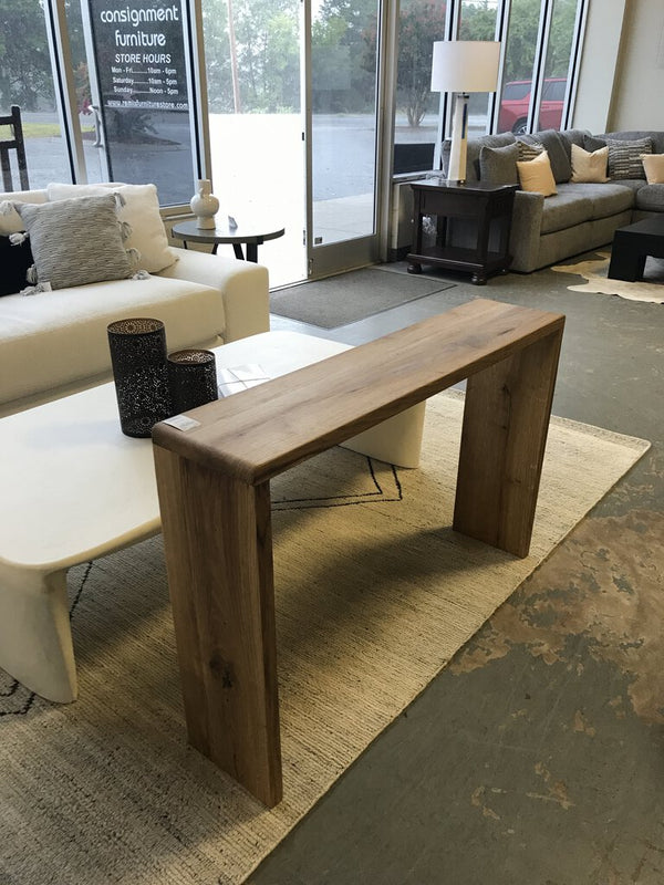 White Oak Sofa Table 45"W x 10"D x 30"H