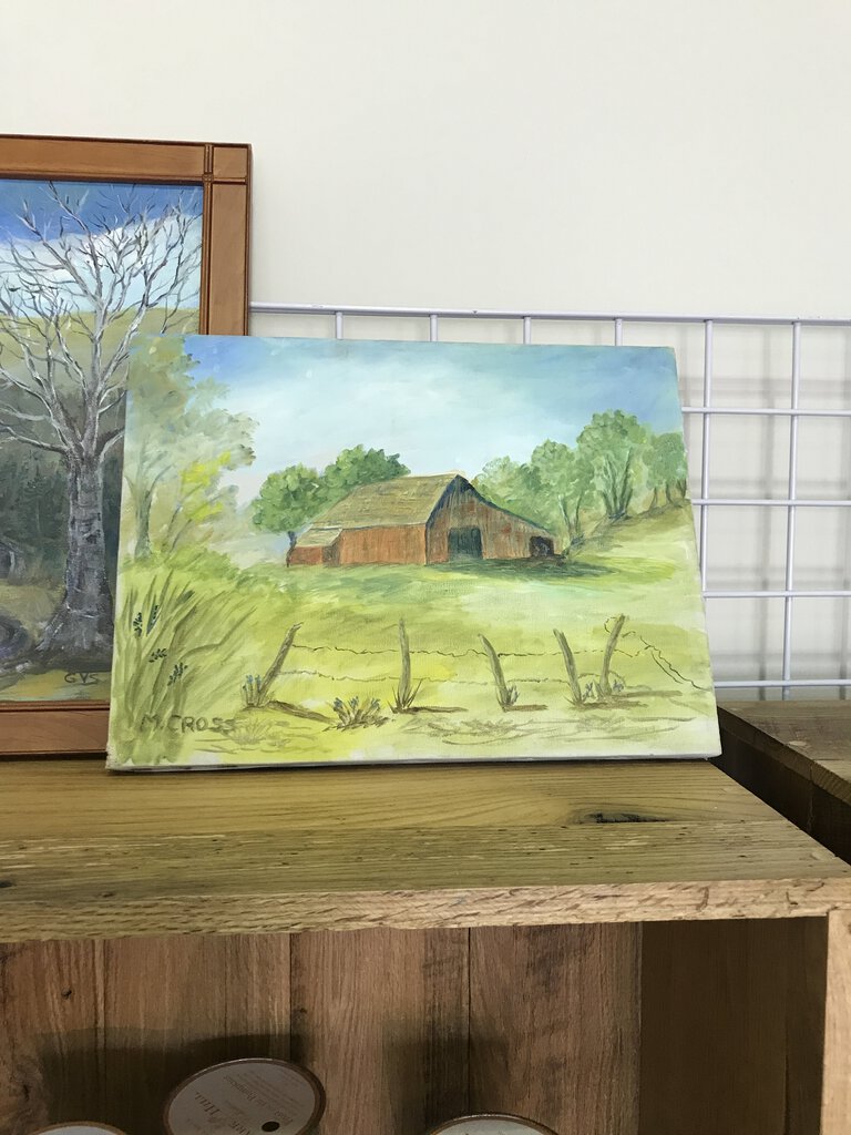 Canvas Painting - Red Barn