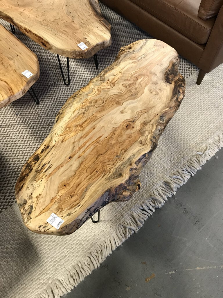 Ambrosia Maple Coffee Table (52.25"W x 21" - 13"W x 18"H)