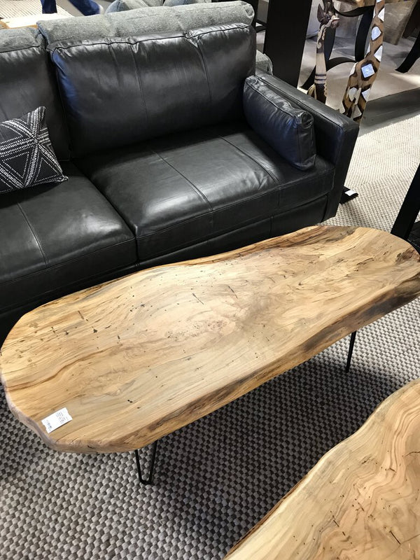 Maple Live Edge Coffee Table (55"W x 22.5" - 11" x 18"H)