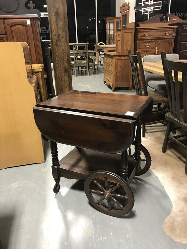 Dark Stain Tea Cart