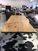 White Oak Live Edge Table 91"l x (39"- 42")w