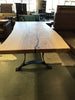 Ash Live Edge Table 91"l x (37 - 41.5")w