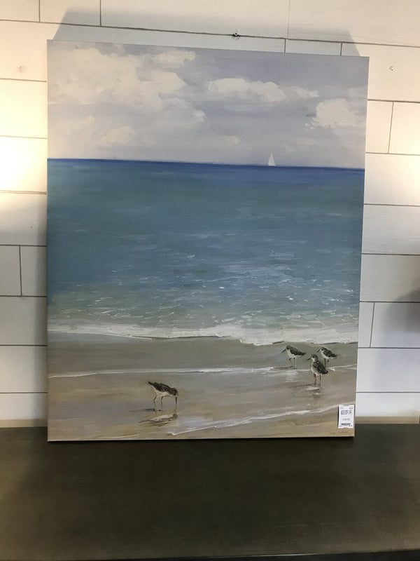 Beach Print with Birds (30" x 37")